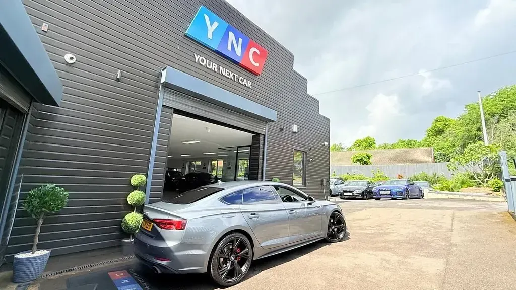 Usado Audi A5 Sportback S-Line 252 CV (185 kW) 2018 Gris Utilitario