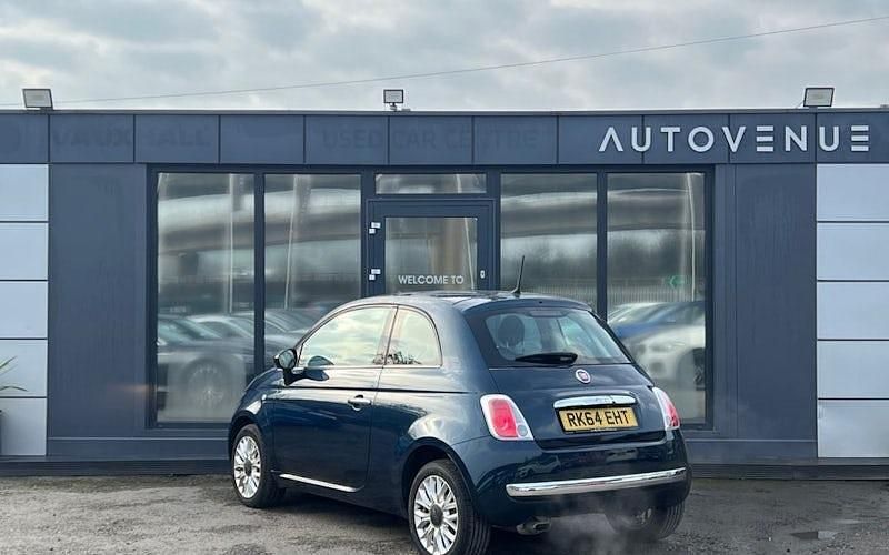 Used Fiat 500 Lounge 69 HP (50 kW) 2014 Blue Hatchback