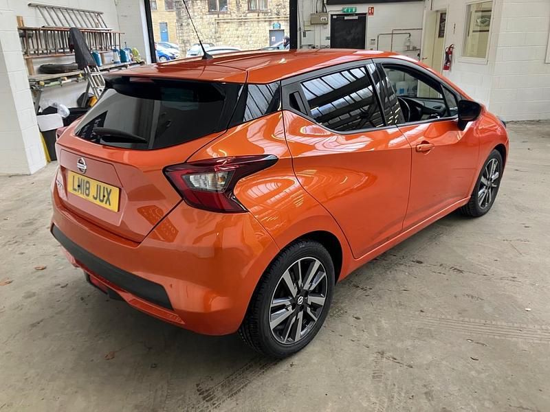 Used Nissan Micra N-Connecta 90 HP (66 kW) 2018 Orange Hatchback