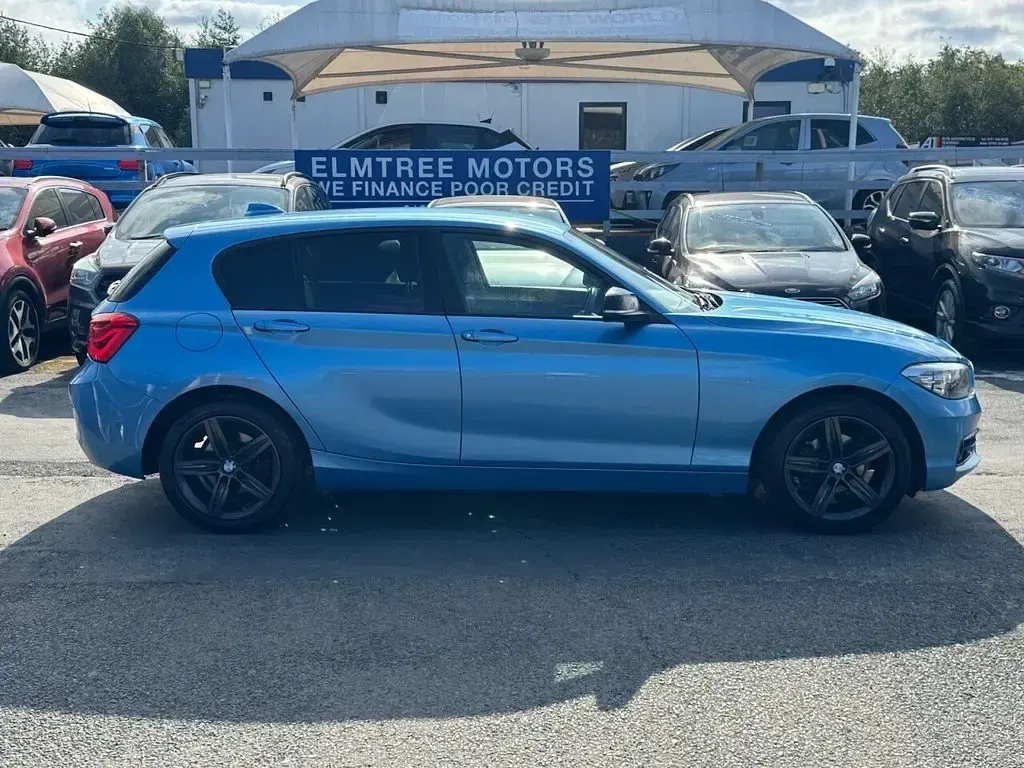 Used BMW 118 Sport Line 150 HP (110 kW) 2018 Blue Hatchback