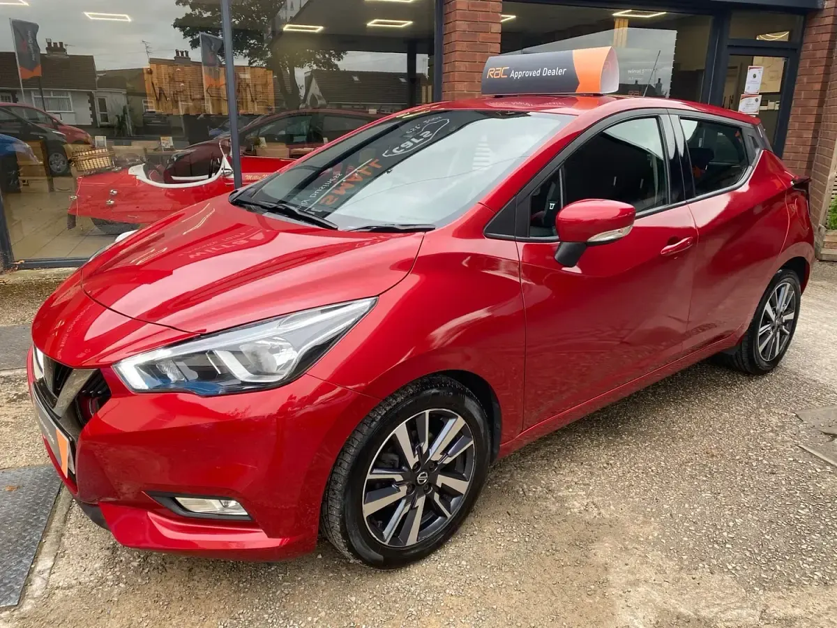 Used Nissan Micra Acenta Limited Edition 71 HP (52 kW) 2018 Red Hatchback
