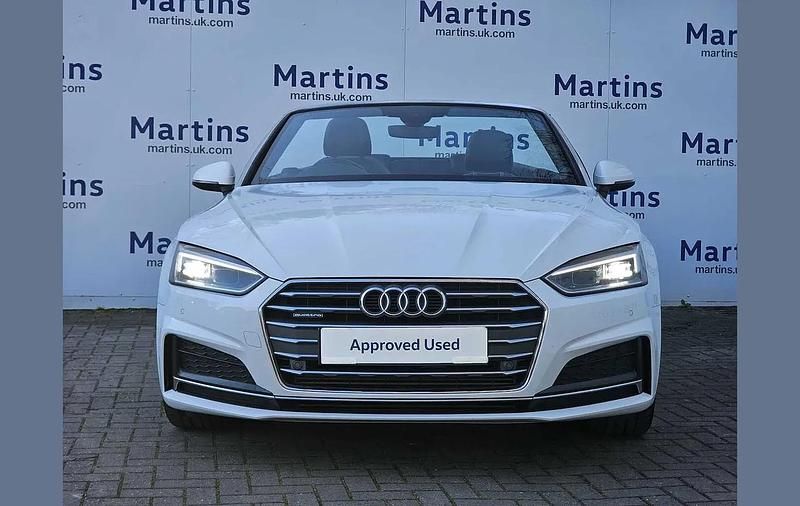 Used Audi A5 Cabriolet S-Line 214 HP (157 kW) 2017 White Cabriolet