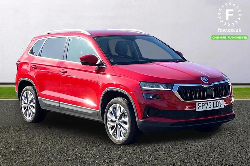 Used Skoda Karoq SE L 116 HP (85 kW) 2023 Red SUV