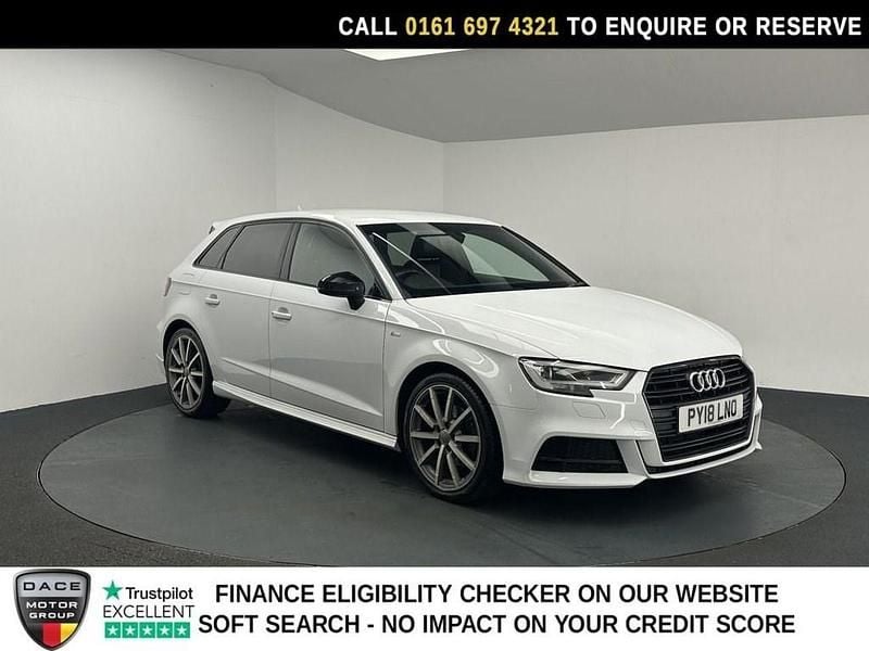 Used Audi A3 Sportback Black Edition 150 HP (110 kW) 2018 White Hatchback