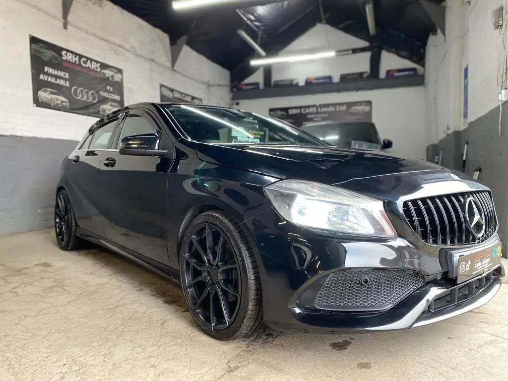 Used Mercedes A180 AMG line 109 HP (80 kW) 2016 Black Hatchback
