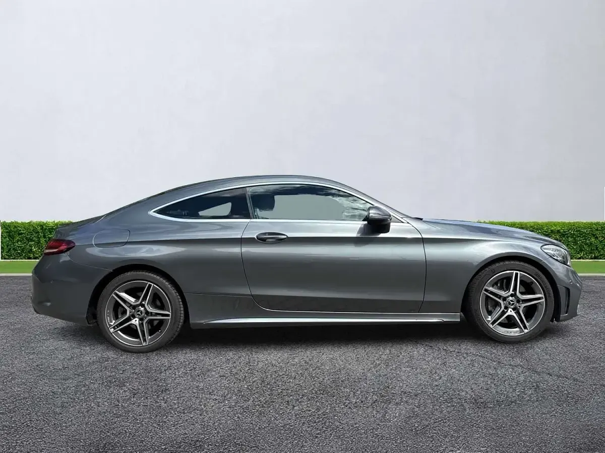 Used Mercedes C300 AMG line 258 HP (189 kW) 2019 Grey Coupe