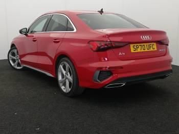 Begagnad Audi A3 S-Line 150 HK (110 kW) 2020 Röd Sedan