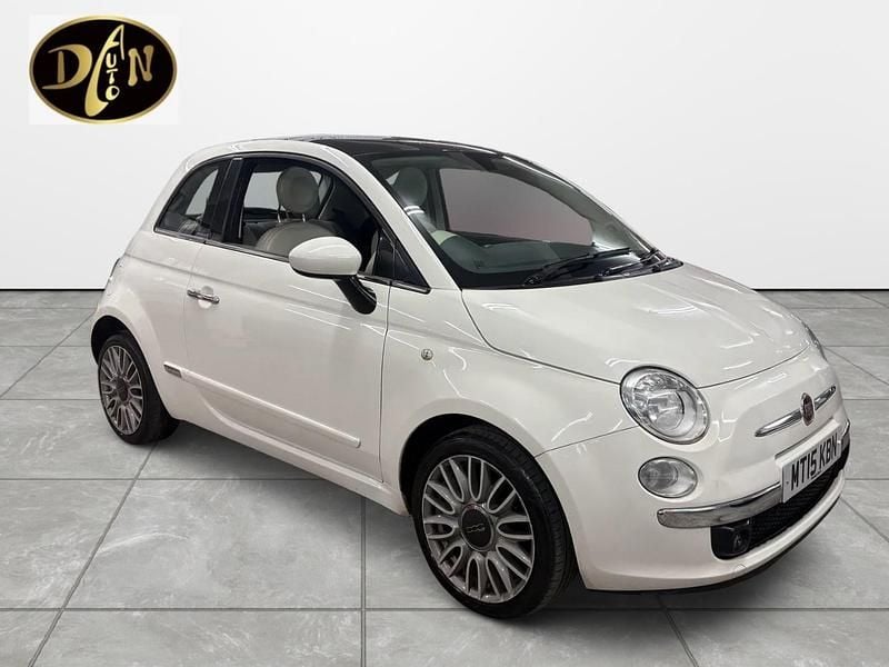 Used Fiat 500 Lounge 69 HP (50 kW) 2015 White Hatchback