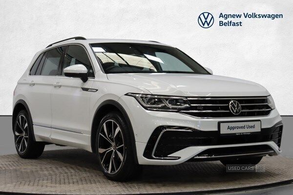 White Used 2021 VW Tiguan R-line SUV | £23,950 (Fair price) - Image 1/4