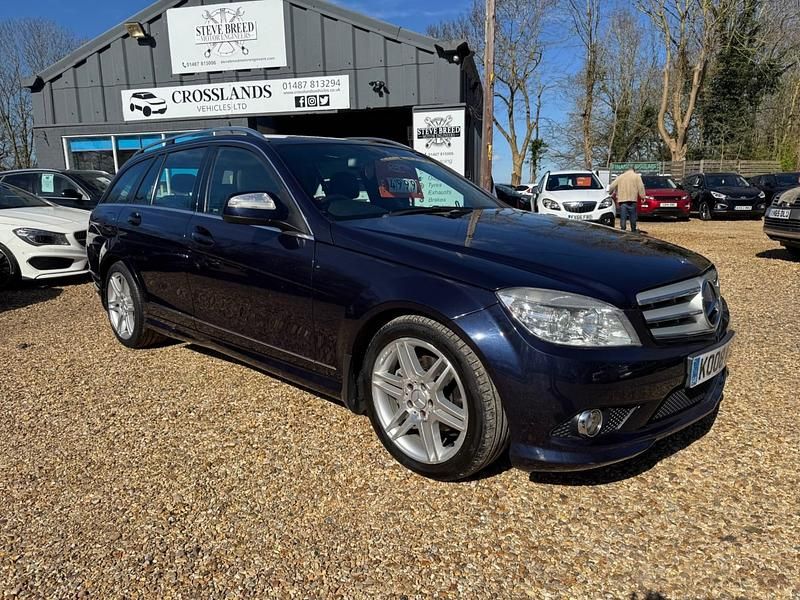 Used Mercedes C220 2008 Blue Estate