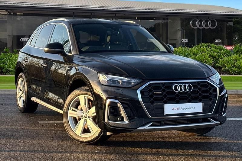 Black Used 2021 Audi Q5 S-Line SUV | £27,990 (Good price) - Image 1/4
