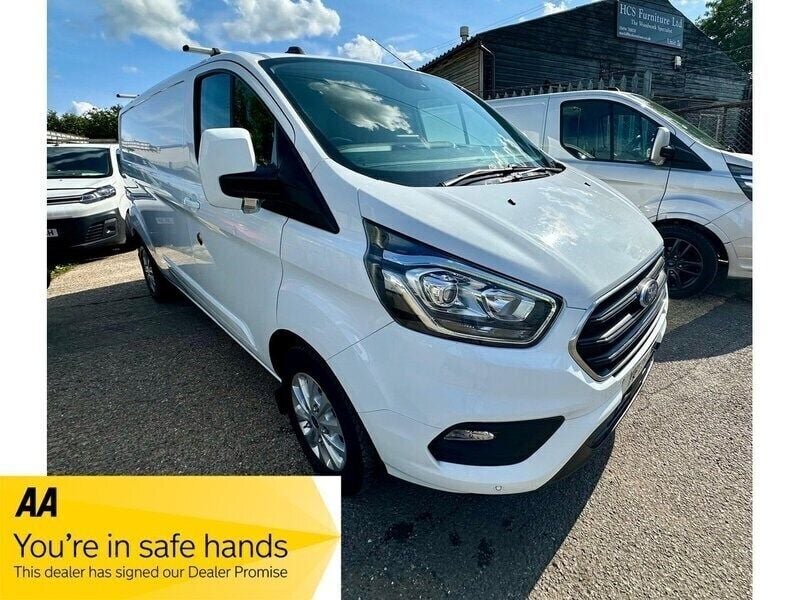 Frozen white (solid paint) Used 2021 Ford Transit Custom Limited Van | £15,990 (Fair price) - Image 1/4