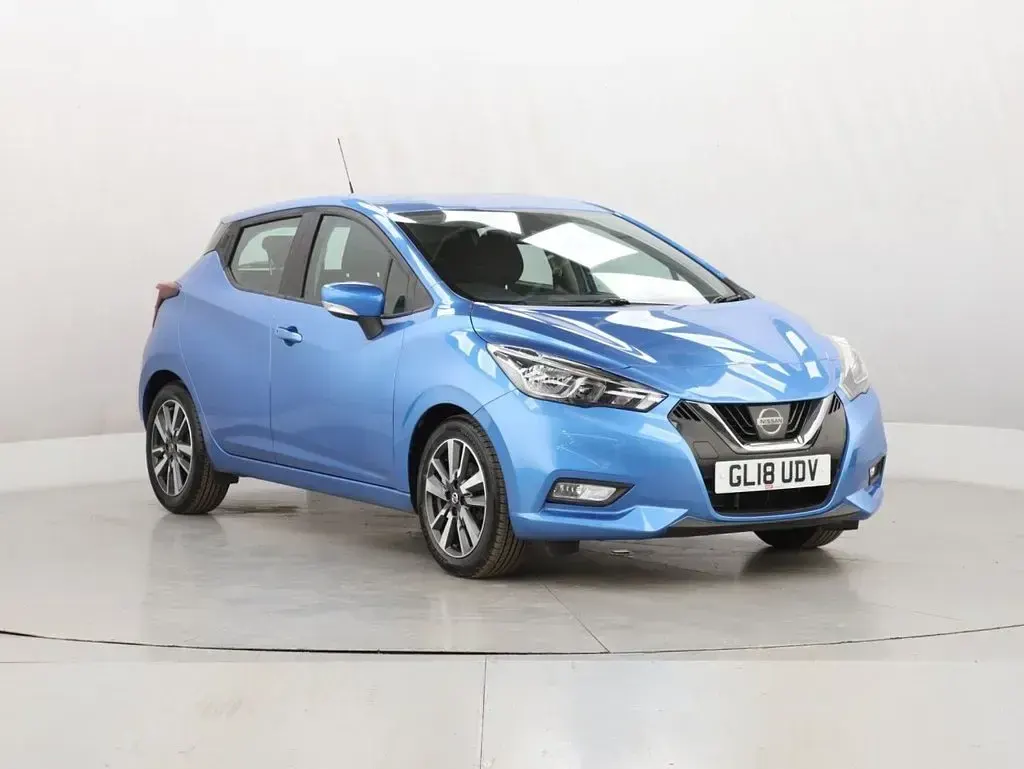 Used Nissan Micra Acenta 71 HP (52 kW) 2018 Blue Hatchback