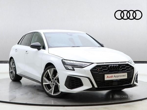 White Used 2024 Audi S3 Sportback Black Edition Hatchback | £36,990 - Image 1/4