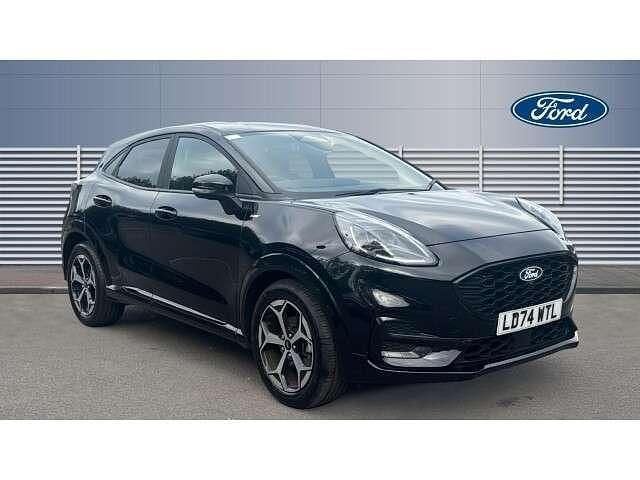 Black Used 2024 Ford Puma Gen-E ST-Line SUV | £19,874 (Fair price) - Image 1/4