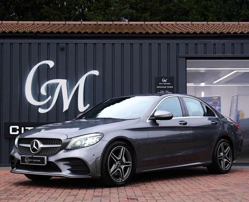 Used Mercedes C220 AMG Line Premium 194 HP (142 kW) 2019 Grey Sedan