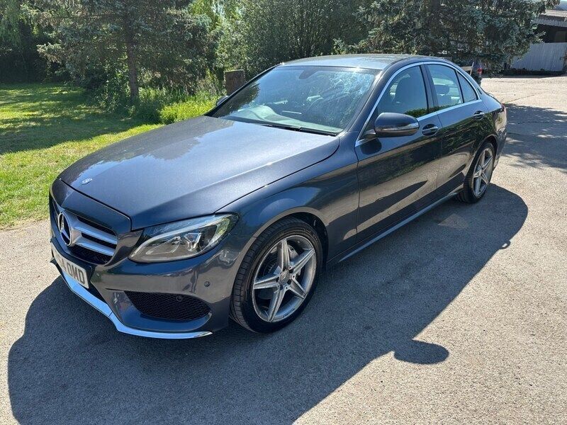 Grey Used 2015 Mercedes C200 AMG line Sedan | £6,995 (Expensive) - Image 1/4