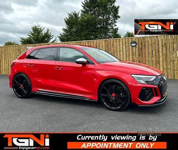 Red Used 2022 Audi RS3 Hatchback | £44,995 (Fair price) - Image 1/3