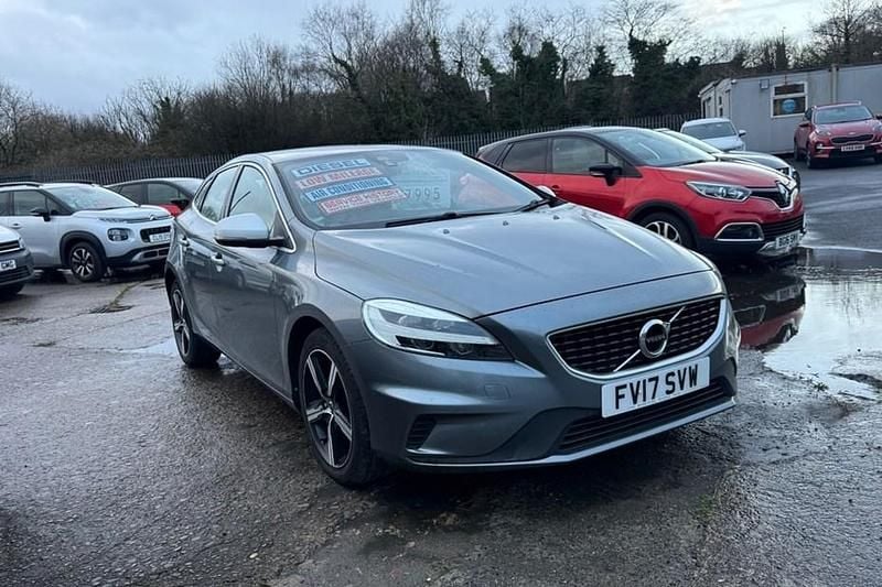 Grey Used 2017 Volvo V40 R-Design Hatchback | £7,995 (Fair price) - Image 1/1