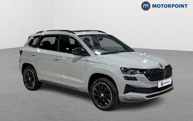 Grey Used 2024 Skoda Karoq SportLine SUV | £22,599 (Good price) - Image 1/4