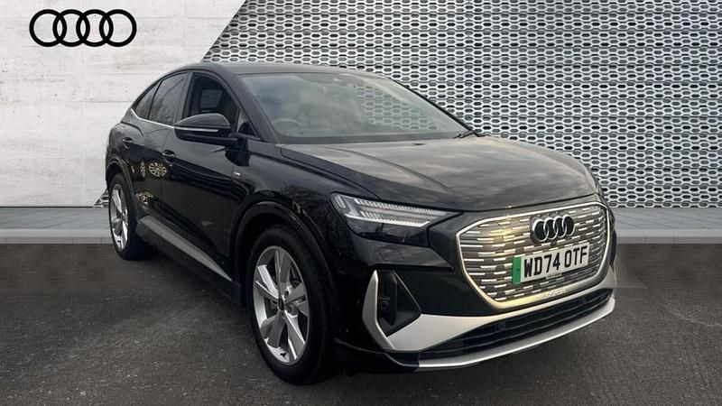 Black Used 2024 Audi Q4 e-tron S-Line SUV | £35,691 (Fair price) - Image 1/4