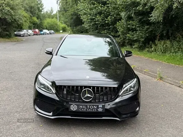 Used Mercedes C220 AMG line 170 HP (125 kW) 2015 Black Sedan