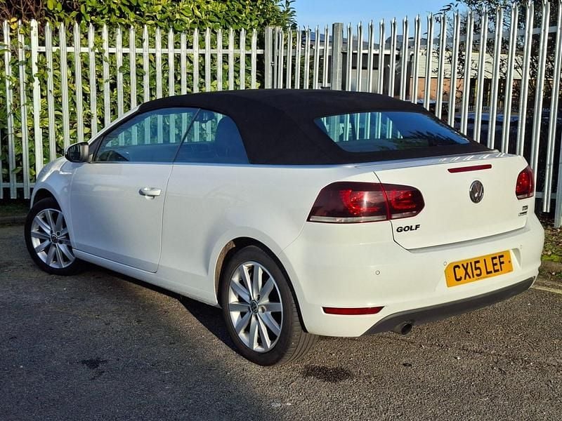 Used VW Golf Cabriolet SE 105 HP (77 kW) 2015 White Cabriolet