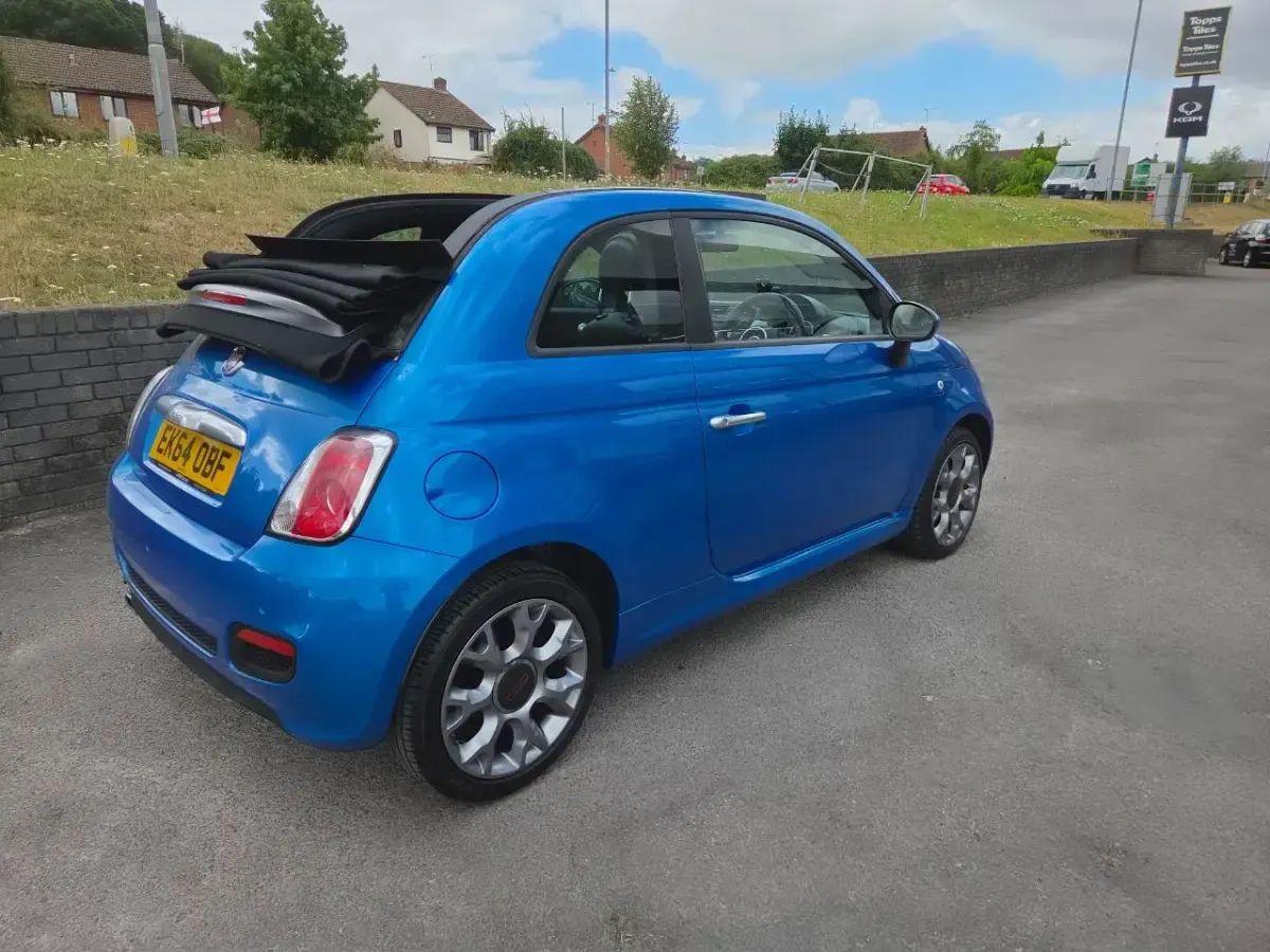 Used Fiat 500C S 2014 Blue Cabriolet