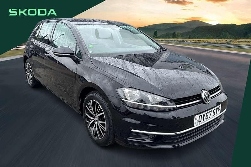 Black Used 2017 VW Golf VII SE Hatchback | £11,649 (Fair price) - Image 1/4