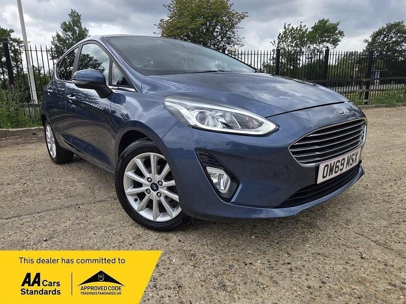 Blue Used 2020 Ford Fiesta Titanium Hatchback | £7,424 (Good price) - Image 1/4