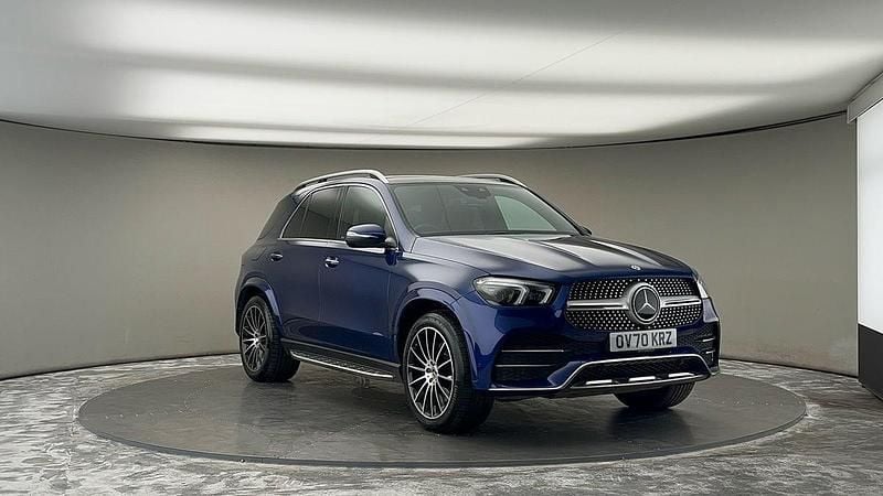 Used Mercedes GLE300 AMG line 245 HP (180 kW) 2020 Brilliant blue SUV