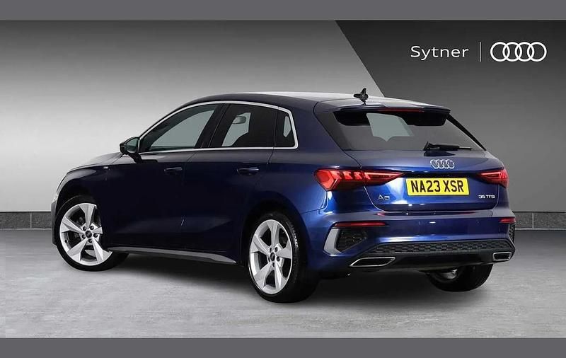 Used Audi A3 S-Line 147 HP (108 kW) 2023 Blue Hatchback