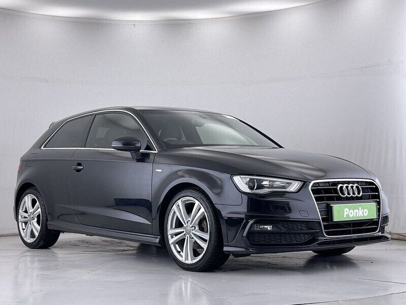 Black Used 2014 Audi A3 S-Line Hatchback | £6,980 (Fair price) - Image 1/3
