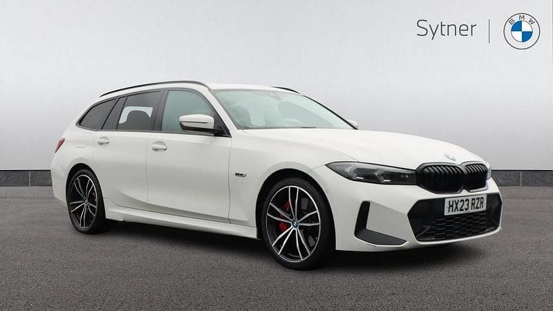 White Used 2023 BMW 330e M Sport Estate | £29,500 - Image 1/4