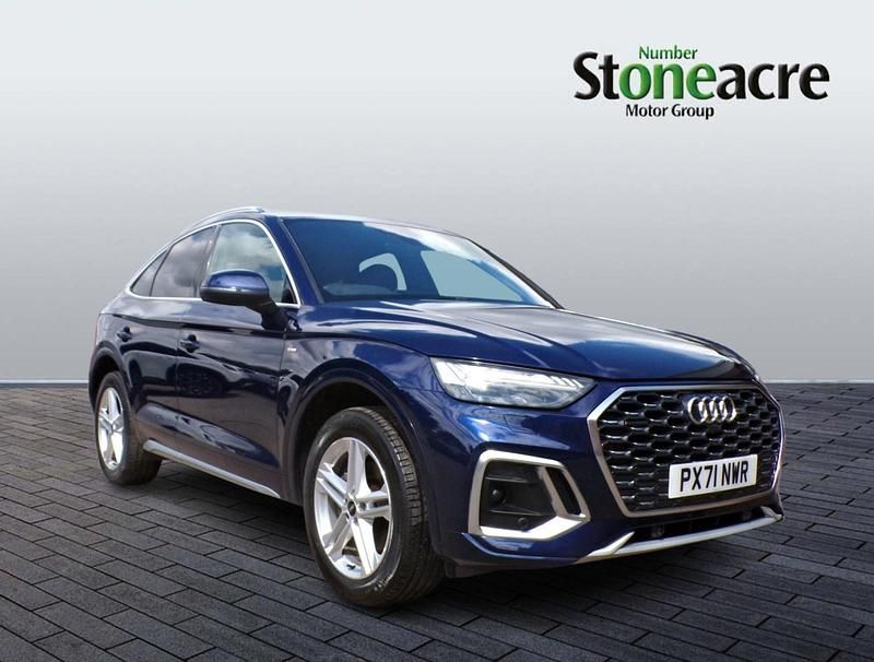 Blue Used 2021 Audi Q5 Sportback S-Line SUV | £26,995 (Good price) - Image 1/4