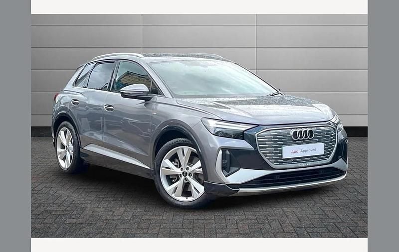 Typhoon grey Used 2024 Audi Q4 e-tron S-Line SUV | £29,595 (A bit pricey) - Image 1/4