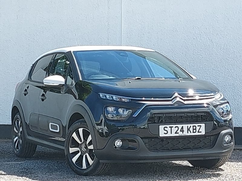 Black Used 2024 Citroën C3 PureTech Hatchback | £13,498 (Fair price) - Image 1/4