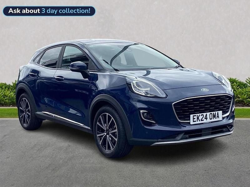 Blue Used 2024 Ford Puma Titanium Hatchback | £17,699 (Fair price) - Image 1/4