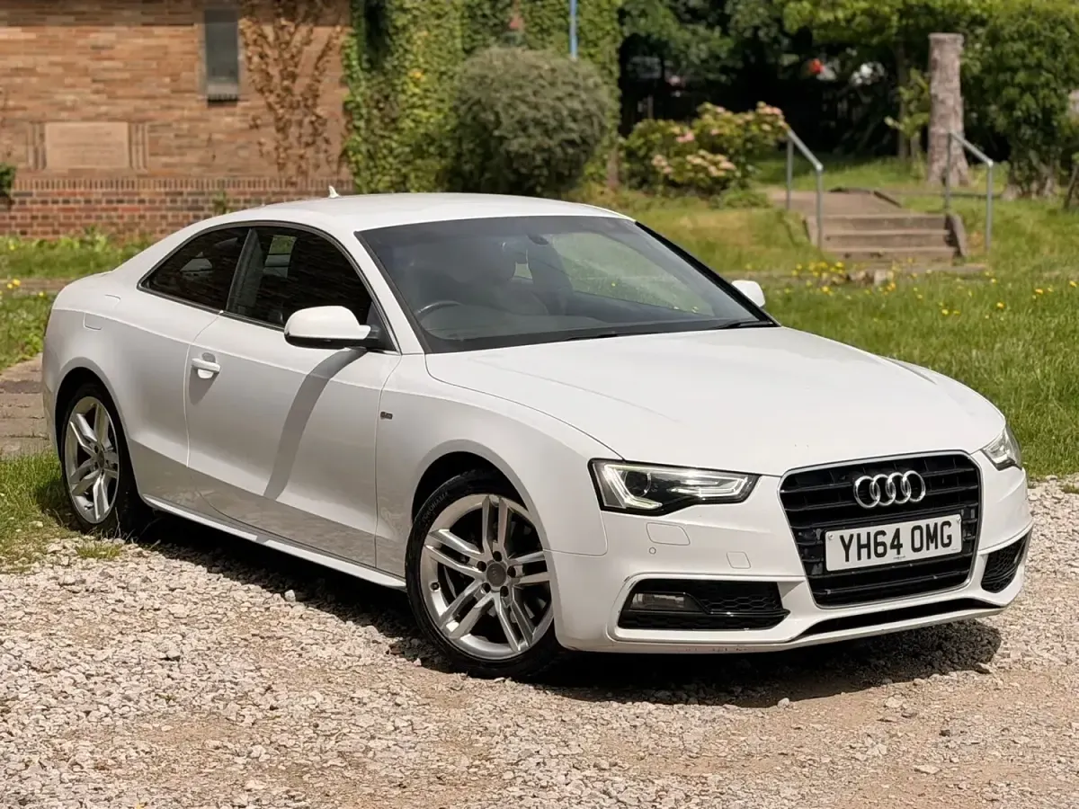 Used Audi A5 S-Line 170 HP (125 kW) 2014 White Coupe