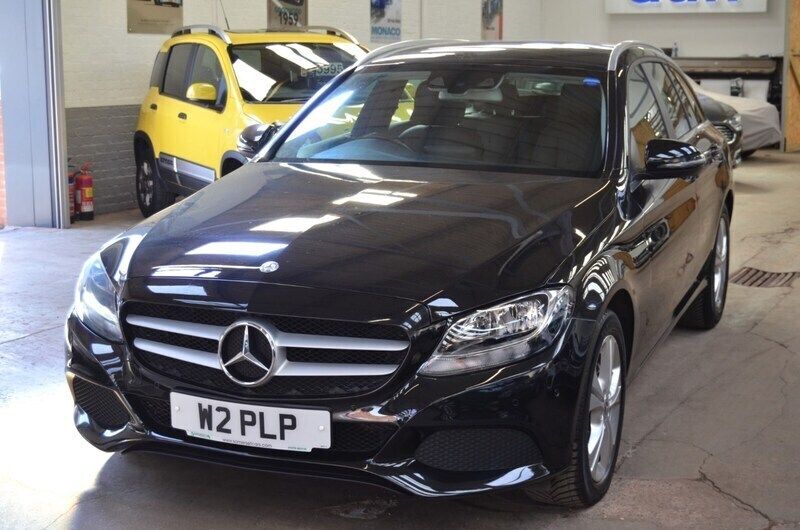 Black Used 2017 Mercedes C220 Executive Estate | £11,995 (Good price) - Image 1/4