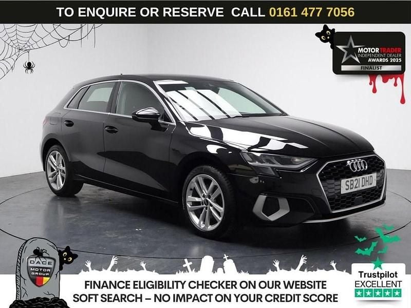 Black Used 2021 Audi A3 Sportback Sport Hatchback | £16,480 (Good price) - Image 1/3