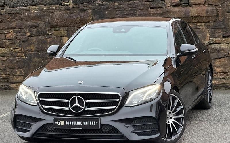 Used Mercedes E220 AMG line 194 HP (142 kW) 2019 Black Sedan