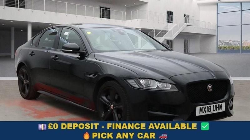 Black Used 2018 Jaguar XF R-Sport Sedan | £13,299 (Fair price) - Image 1/4