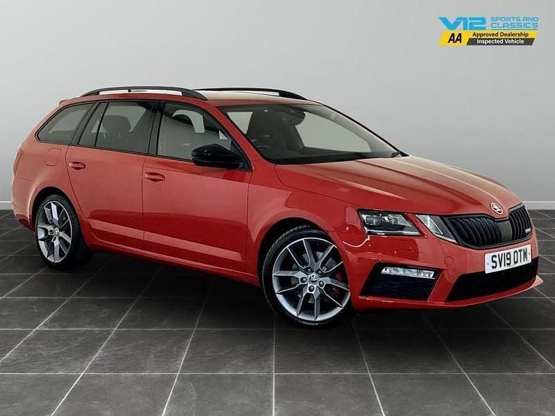 Red Used 2019 Skoda Octavia vRS Estate | £15,795 (Good price) - Image 1/2