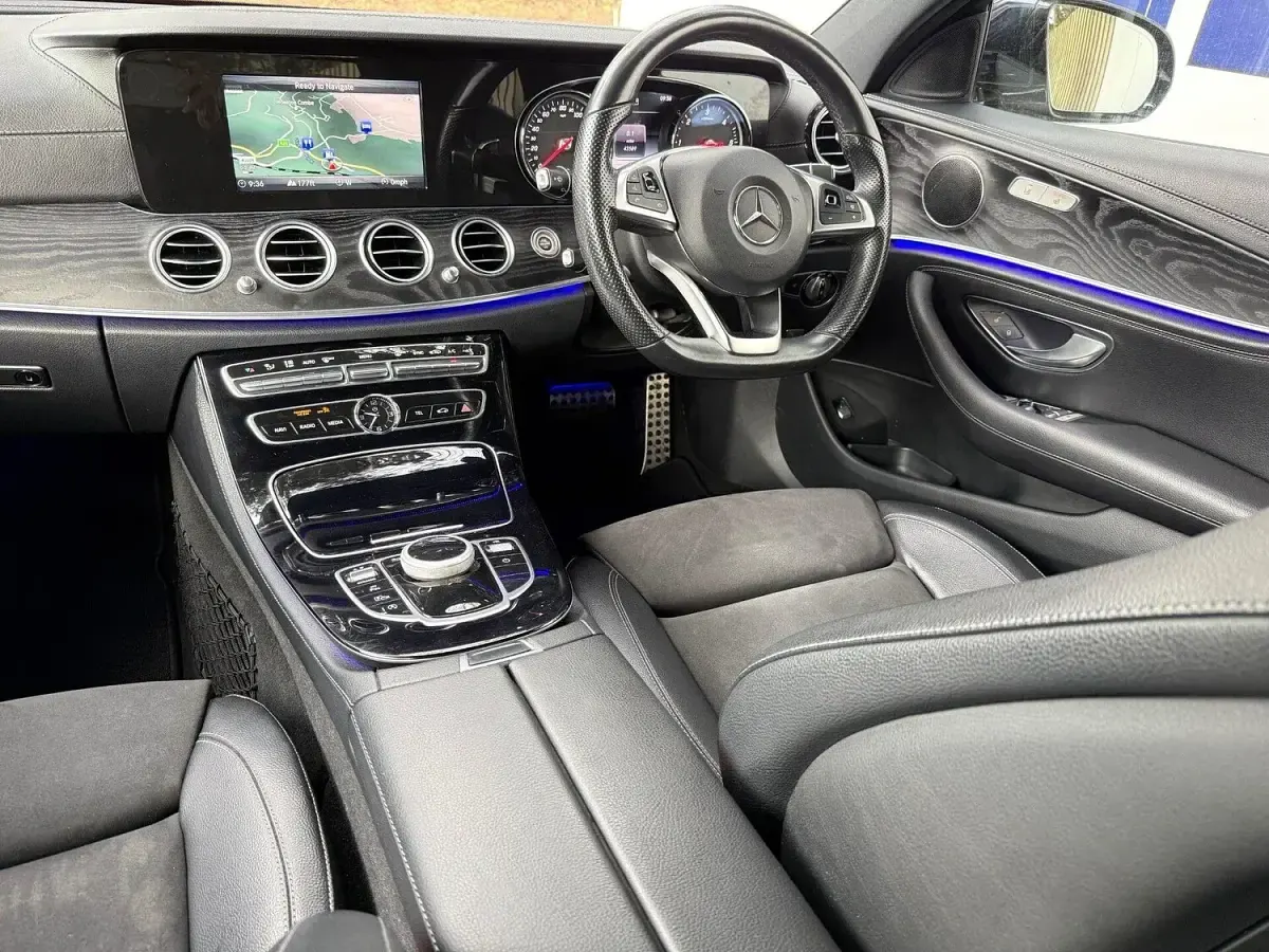 Used Mercedes E220 AMG line 2017 Blue Sedan