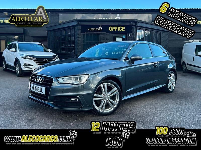 Grey Used 2015 Audi A3 S-Line Hatchback | £8,495 (Good price) - Image 1/4