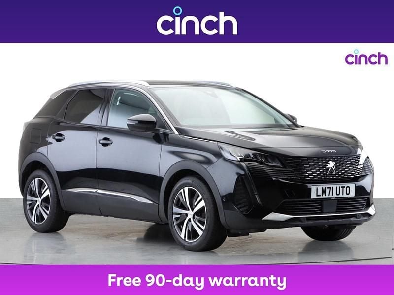 Black Used 2021 Peugeot 3008 Allure Premium Hatchback | £14,549 (Fair price) - Image 1/3