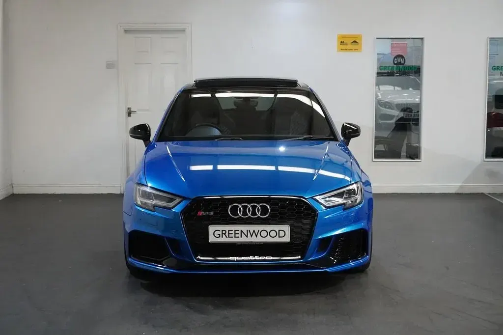 Used Audi RS3 Sport 400 HP (294 kW) 2019 Blue Sedan