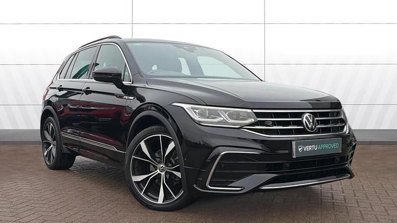 Black Used 2021 VW Tiguan R-line SUV | £25,079 (Fair price) - Image 1/3