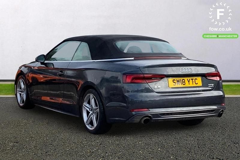 Used Audi A5 Cabriolet S-Line 252 HP (185 kW) 2018 Grey Cabriolet